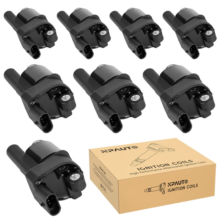 Round Ignition Coil Pack Compatible with V8 4.8 5.3 6.0 Chevy Silverado Tahoe Trailblazer Avalanche Express Cadillac Escalade GMC Sierra Yukon 2007 2