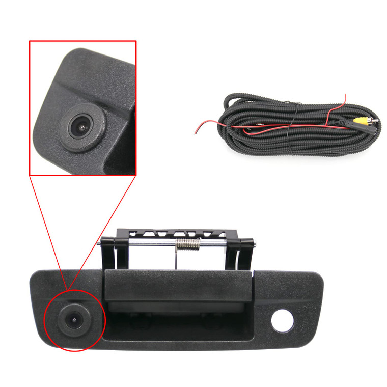 Tailgate Handle Backup Camera Rear View Compatible with 2009-2017 Dodge Ram 1500 2500 3500?RCA Connector?