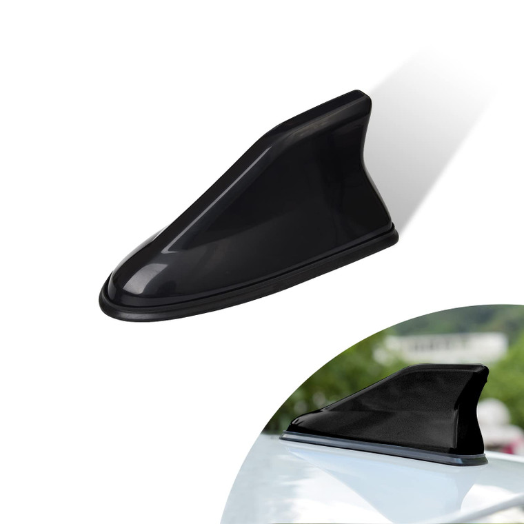 cueclue Pack-1 Shark Fin Antenna Cover for Car, Decorative Top Mounted Dummy Roof Aerial, Vehicle Shark Fin Shape Cover Universal for Most Sedan, SUV