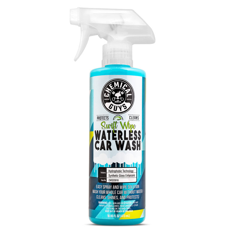 Chemical Guys Swift Wipe Sprayable Waterless Car Wash Spray - Spray and Wipe to Safely Clean and Shine Cars, Trucks, Motorcycles, RV & More, High Lub