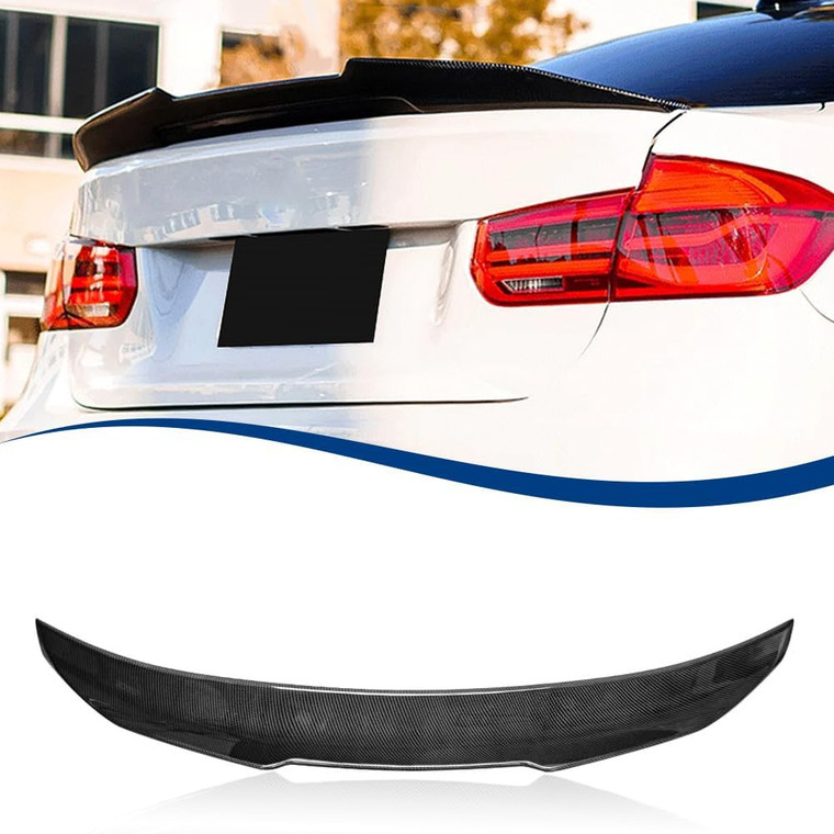 XPHAZZ Carbon Fiber Pattern F30 Spoiler PSM-Style Compatible with (2013-2018) 3 Series F30 Sedan / F80 M3 Sedan
