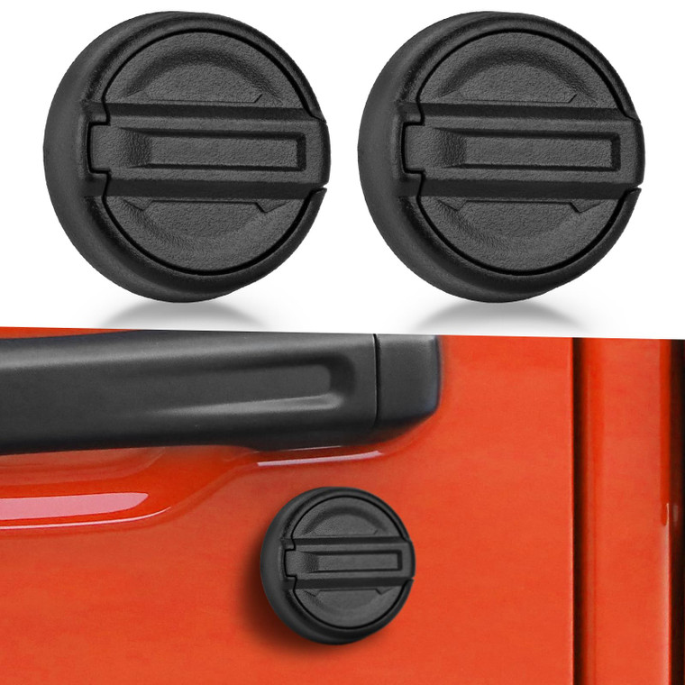 CALBEAU Strong Magnet Keyhole Covers Compatible with 2018-2026 Jeep Wrangler JL and Gladiator JT Front Door, Door Lock Covers for Keyhole Protection