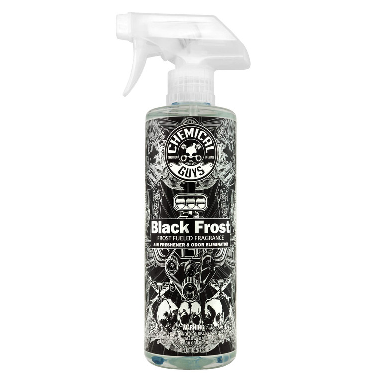 Chemical Guys Black Frost Air Premium Car Air Freshener Spray & Odor Eliminator - Crisp Masculine Scent Spray for Trucks, SUVs, RVs, and Motorcycles