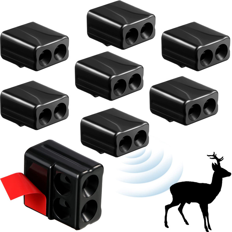 Frienda 8 Pieces Deer Whistle Avoids Collisions, Deer Whistles for Car Warning Devices Animal Alert for Cars and Motorcycles