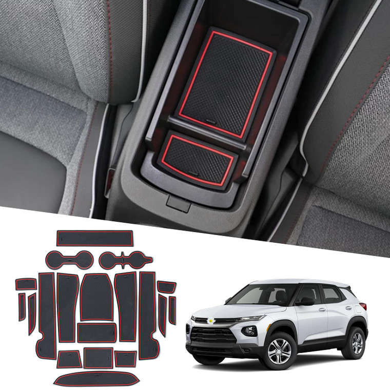 2026 Trailblazer Door Slot Mats for Chevy Trailblazer 2026 Accessories Center Console Liner Mats Compatible with 2021 2022 2023 2024 2025 2026 Chevy