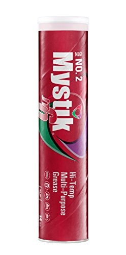 Mystik 665005002080 JT-6 Multi-Purpose Hi-Temp Grease Cartridge, 14 oz (Pack of 10)