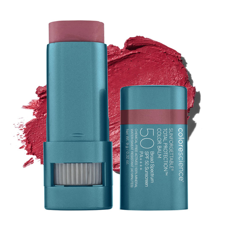 Colorescience Sunforgettable Total Protection Color Balm SPF 50, for Cheeks & Lips | Berry