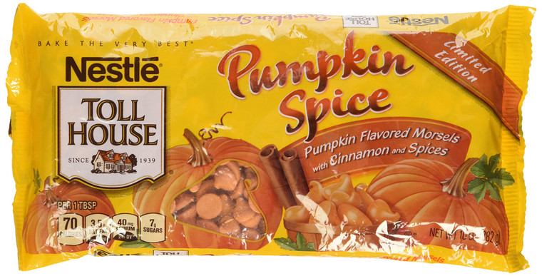 Nestle, Toll House Morsels, Pumpkin Spice, 10oz Bag (Pack of 2)