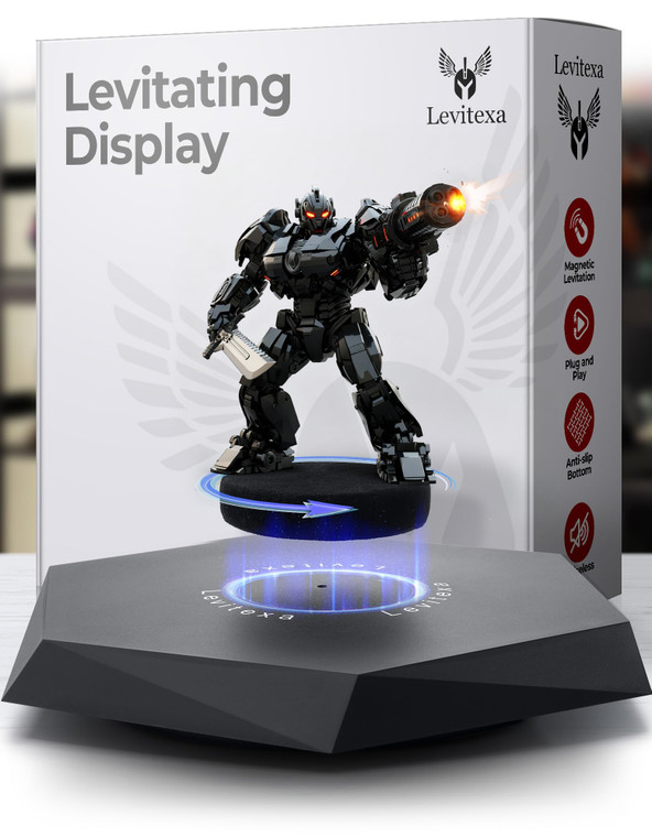 Levitexa Nimbus Levitating Display - Floating Display, Levitating Stand, Levitation Decor, Magnetic Stand, Magnetic Levitation for Figures and Toys -