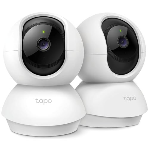 Tapo 2K Pan/Tilt Security Camera for Baby Monitor, Dog Camera w/Motion Detection, 2-Way Audio Siren, Night Vision, Cloud&SD Card Storage, Works w/Ale