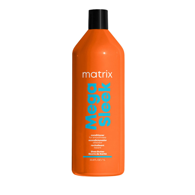 Matrix Mega Sleek Conditioner - Smoothing and Detangling, Moisturizes and Adds Shine, For Dry, Damaged & Frizzy Hair, Salon Professional Conditioner,