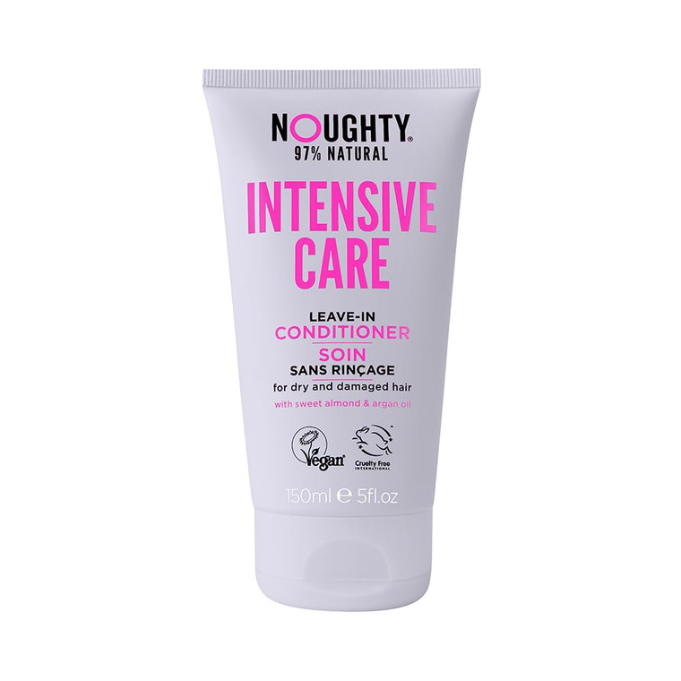 Noughty 97% Natural Intensive Care Leave In Conditioner, Banish Damaged Hair, Split End Control & Frizz Control, with Sweet Almond Extract and Argan