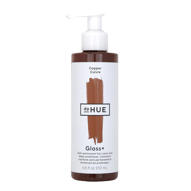 dpHUE Gloss+, Copper - 6.5 oz (8-12 Applications) - Semi-Permanent Hair Color & Conditioner - Lasts Up to Eight Washes - Paraben, SLS & SLES Sulfate