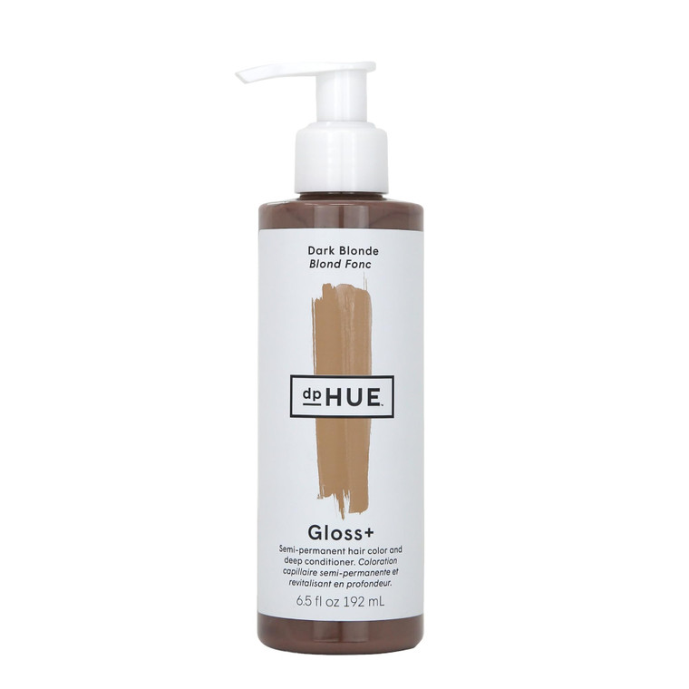 dpHUE Gloss+, Dark Blonde - 6.5 oz (8-12 Applications) - Semi-Permanent Hair Color & Conditioner - Lasts Up to Eight Washes - Paraben, SLS & SLES Sul