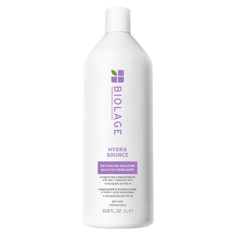 Biolage Hydra Source Detangling Solution - Conditions, Instantly Detangles & Controls Static, For Dry Hair, With Micro-Filtered Aloe Vera & Fermented