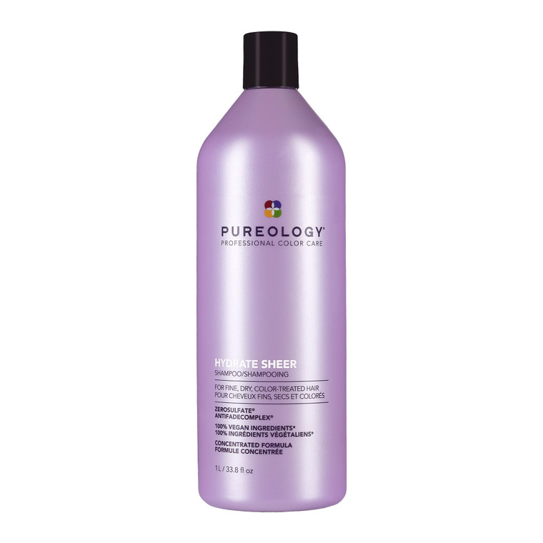 Pureology Hydrate Sheer Conditioner - Lightweight Hydrating Conditioner For Fine, Dry, Color-Treated Hair