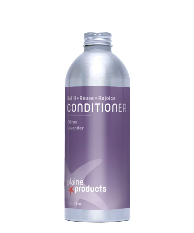 Plaine Products Eco-Friendly Conditioner - Citrus Lavender - Sulfate/Paraben/Phthalate Free, 16 oz (Refill Bottle - No Pump)
