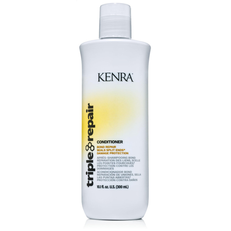 Kenra Professional Triple Repair Conditioner | Targets & Repairs Weak or Broken Bonds | Split Ends | Damaged Hair | Bond Builder | Sulfate-Free | 10.