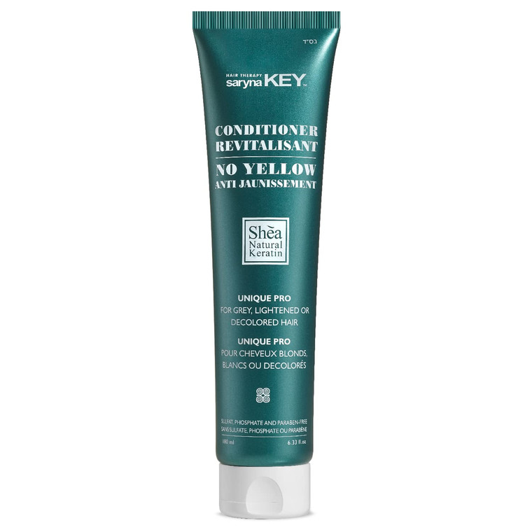 Saryna Key No Yellow Purple Conditioner  Violet Toning Conditioner with Shea Butter | Neutralizes Brassiness for Blonde, Grey & Silver Hair | Restor