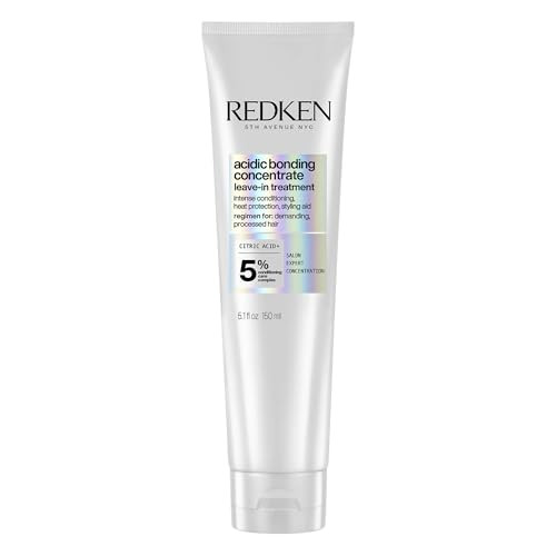 Redken Acidic Bonding Concentrate Leave In Conditioner - Hair Repair Treatment For Damaged Hair, Bond Building & Strengthening, Heat Protection