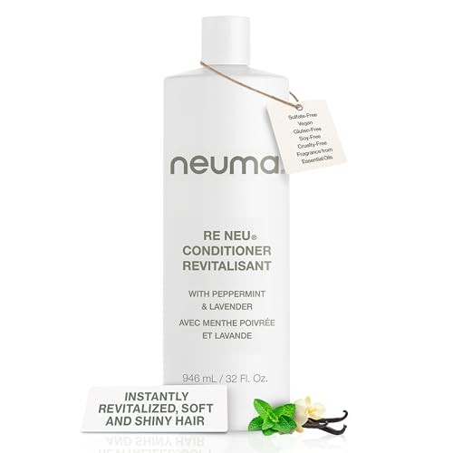 Neuma Re Neu Conditioner 32 Fl. Oz. Revitalizing Conditioner Sulfate Free Paraben Free, Peppermint & Vanilla Scent