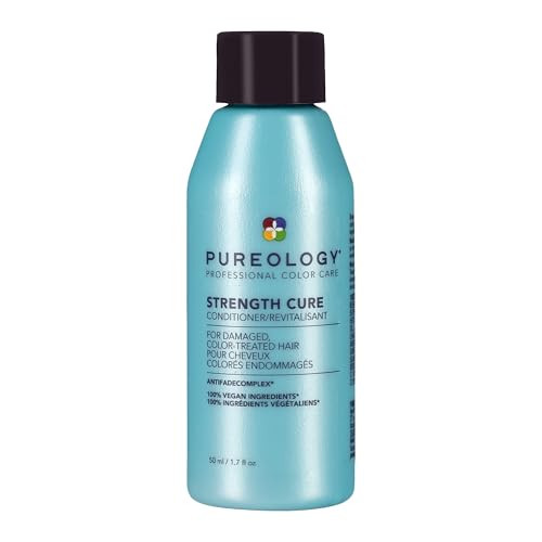 Pureology Strength Cure Conditioner - For Damaged or Color Treated Hair, Hair Strengthening & Prevents Breakage, Vegan & Sulfate-Free, 1.7 Fl Oz