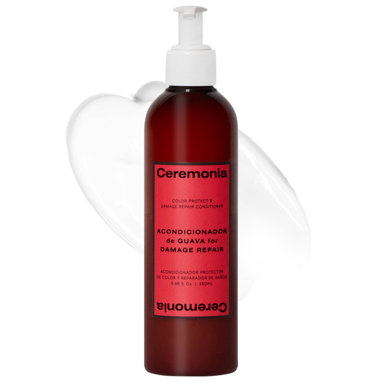 Ceremonia Guava Protect & Repair Conditioner with Aloe Vera for Damaged and Color Treated Hair 8.45 Fl Oz | 250 mL