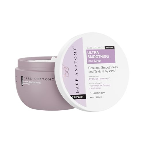 Bare Anatomy Ultra Smoothing Hair Mask Deep Conditioning with Carbohydrate Complex & Niacinamide | For Dry & Frizzy Hair | Sulphate & Paraben Free |