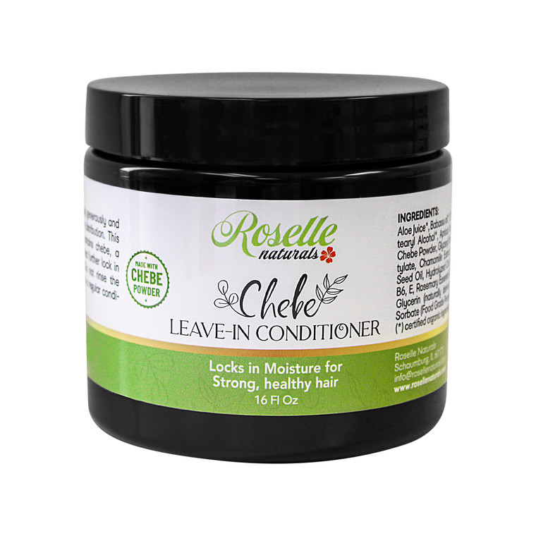 Roselle Naturals Chebe Leave In Conditioner Organic 16 Oz Chebe Powder for Hair Growth, African Chebe & Rosemary Oil, Chebe Hair Leave In Conditioner