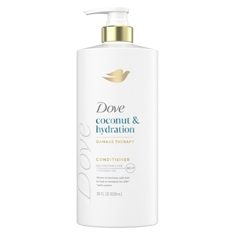Dove Conditioner Coconut & Hydration for Dry Hair with Bio-Protein Care Technology and Coconut Oil 28 Fl Oz