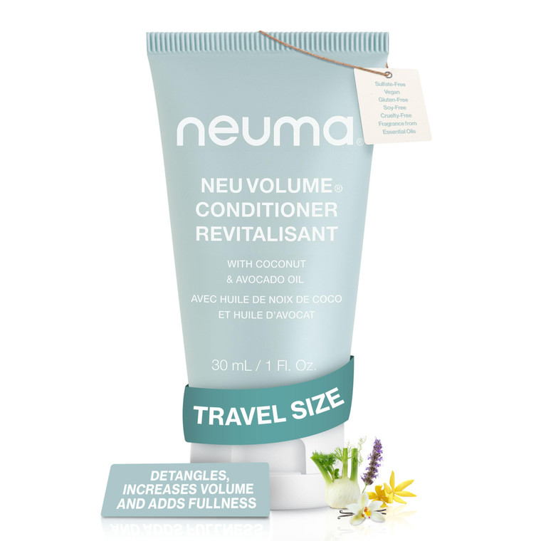 Neuma Neu Volume Conditioner 1 Fl. Oz. Fennel, Ylang Ylang, Patchouli, and Vanilla Scent, Travel Size Moisturizing Conditioner Sulfate Free Paraben F