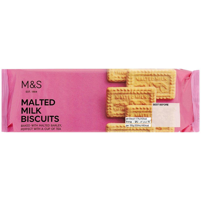 M & S Malted Milk Biscuit 200g - Pack of 6