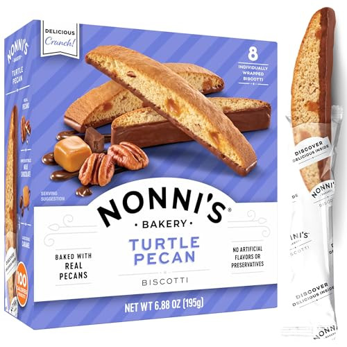 Nonni's, Turtle Pecan Biscotti, 6.88 Ounce