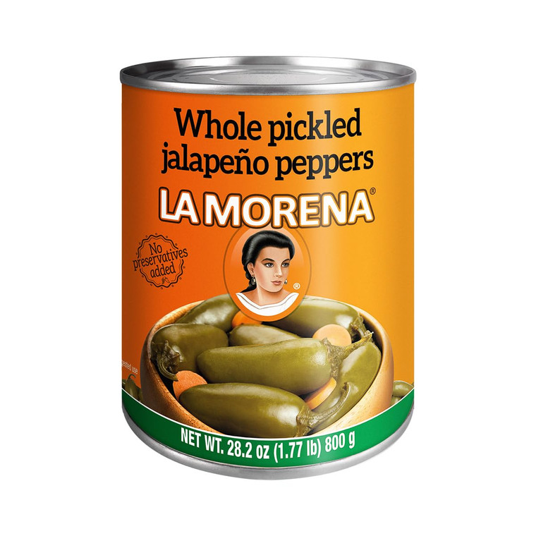 La Morena Whole Jalapeño, 28.2 oz