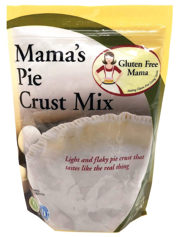 6054 | Gluten Free Mamas Pie Crust Mix | 18 oz. Bag. Light and Flaky - Certified Gluten Free Ingredients - All Purpose - Safe for Celiac Diet - Easy