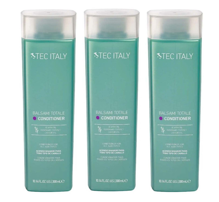 Tec Italy Balsami Totale Conditioner for All Hair Types - 300 ml (Pack of 3)