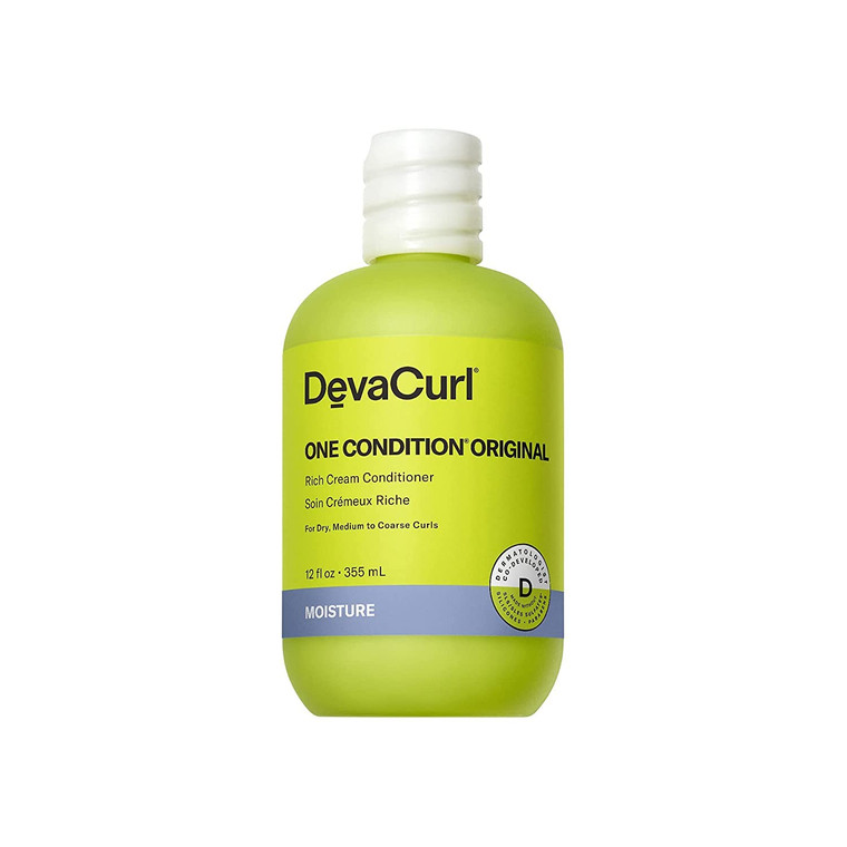 DevaCurl One Condition Original Rich Cream Conditioner, Soft Lemongrass, 12 fl. oz.