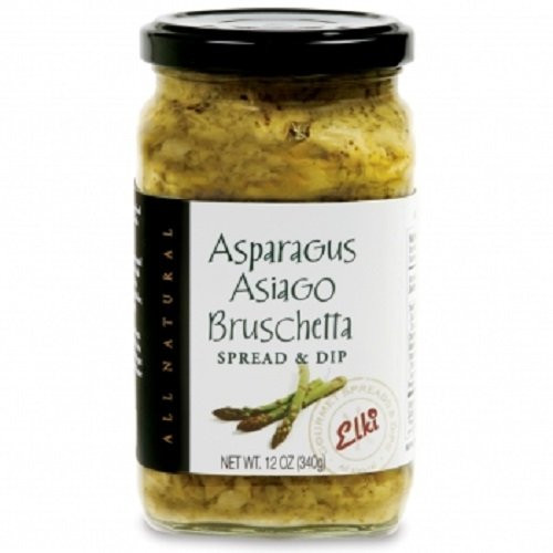 Elki's Gourmet Asparagus Asiago Bruschetta, 12 Ounce