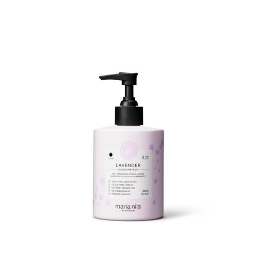 Maria Nila Colour Refresh, Lavender 10.1 Fl Oz, Purple Hair Mask, Semi-Permanent Pigments, 100% Vegan & Sulfate/Paraben free