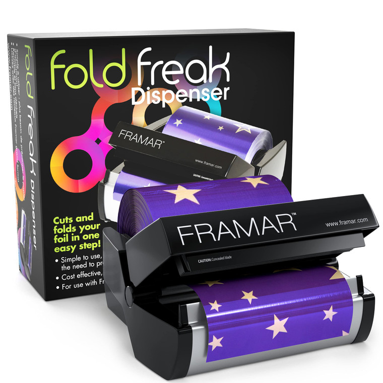 Framar Fold Freak Foil Dispenser for Aluminum Foil, Hair Color Foils - Cuts and Folds Hair Foils For Highlighting