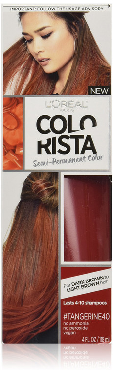 LOréal Paris L'Oréal Paris Colorista Semi-Permanent Hair Color For Brunettes, #Tangerine