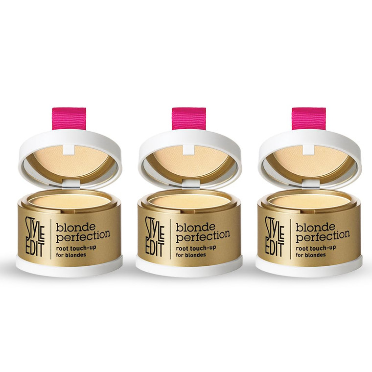 Style Edit Root Touch Up Powder | Temporary Hair Color for Gray Roots and Thinning Hair | Salon-Quality, Transfer-Resistant Hair Concealer | Light Bl