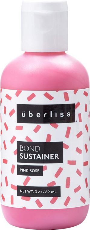 Uberliss Bond Sustainer Color (Pink Rose) 3.7oz - Color Depositing Conditioner - Semi Permanent Direct Dye - Rebuild Broken Bonds - For Healthy Hair
