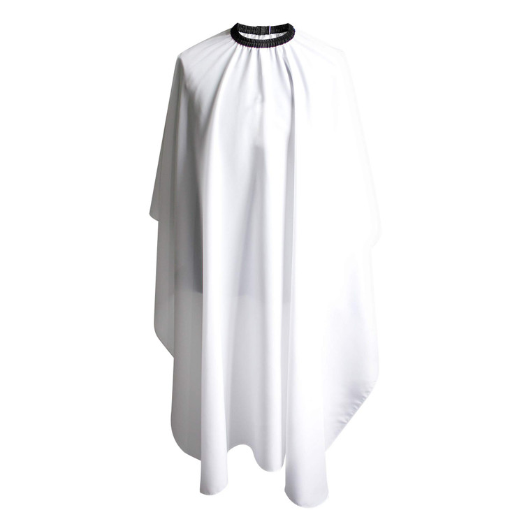 SMARTHAIR Professional Salon Cape Polyester Haircut Apron Barber Cape,54x62,White,C026005B