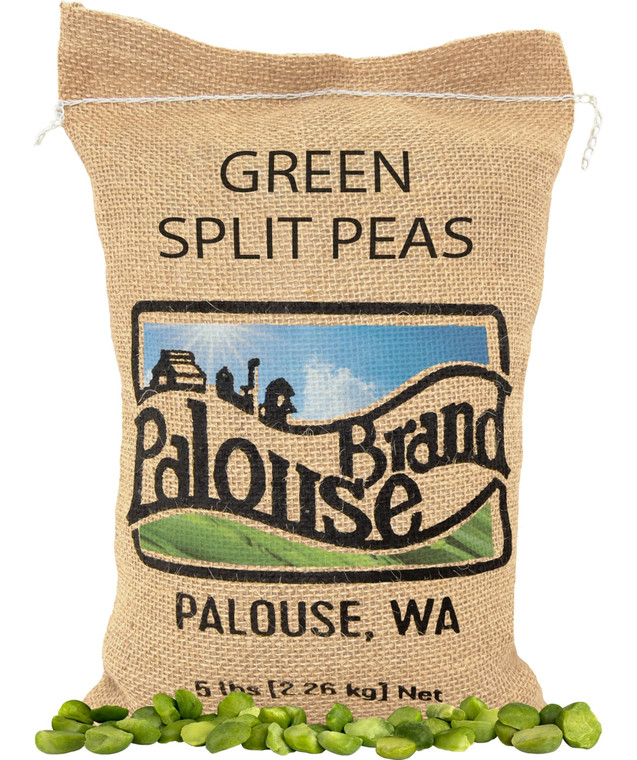 Palouse Brand Certified Glyphosate Residue Free Green Split Peas | Mader Family Grown | 5 LBS | Palouse Brand | Non-GMO | Kosher