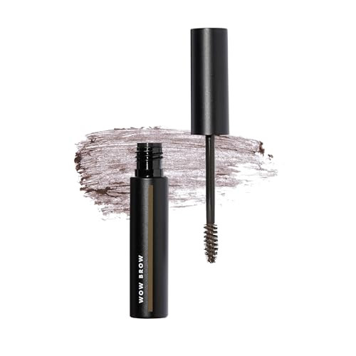 e.l.f. Wow Brow Gel, Volumizing, Buildable, Wax-Gel Hybrid, Creates Full, Voluminous-Looking Brows, Locks Brow Hairs In Place, Neutral Brown