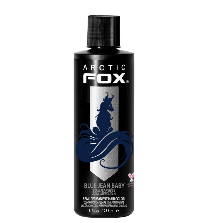 ARCTIC FOX Vegan and Cruelty-Free Semi-Permanent Hair Color Dye (8 Fl Oz, BLUE JEAN BABY)
