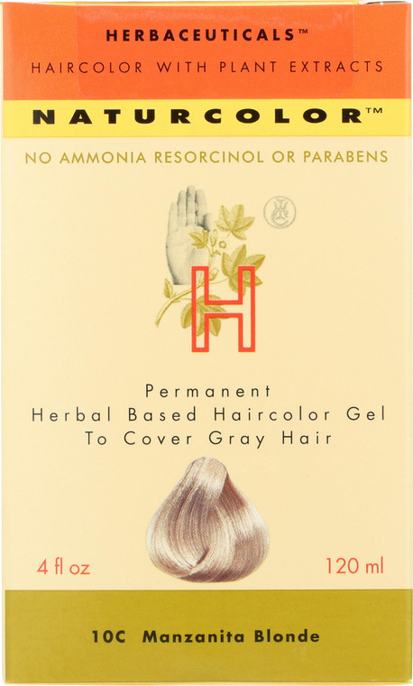 naturcolor Haircolor Hair Dye - Manzanita Blonde, 4 Fl Oz (10C)