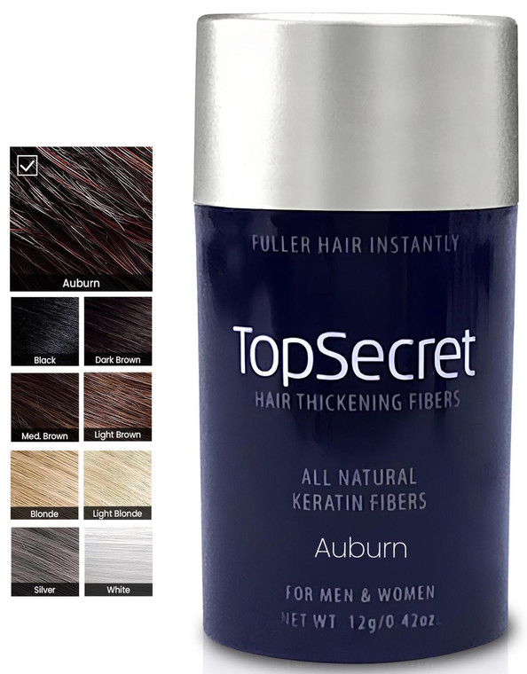 Top Secret Hair Thickening Building Fibers Refills - Undetectable & Natural Hair Filler - for Men & Women - Instantly Fill In Fine Thinning Hair - We