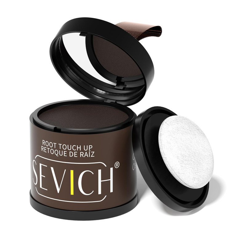 Sevich Hairline Powder 10g Large Capacity - Instantly Conceals Hair Loss, Root Touch up, Shadow Toppers for Women & Men Thinning Gray Hair - 48H Make
